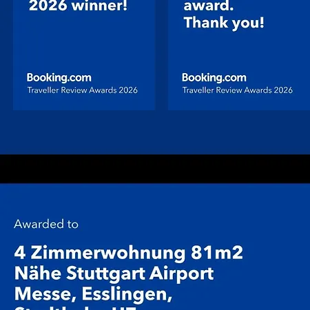 Fildorama 4-zimmerwohnung 81 M2 Naehe Stuttgart Airport Messe, Esslingen, Stadtbahn U7 *